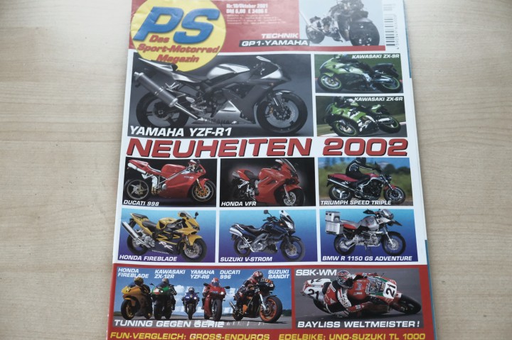 Deckblatt PS Sport Motorrad (10/2001)